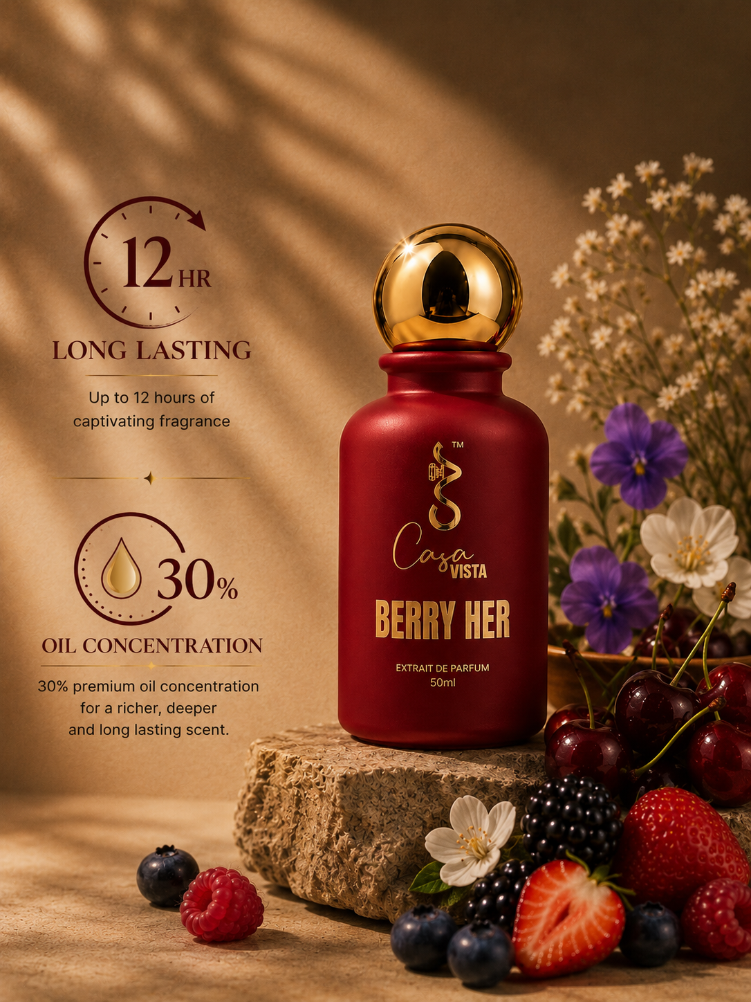 CV Berry Her – Fruity Floral Eau de Parfum for Her | 50ml